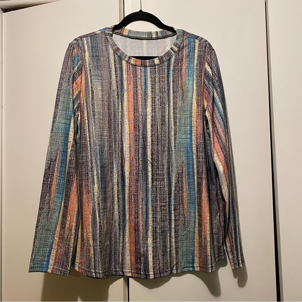 Multicolor Striped Women's Top